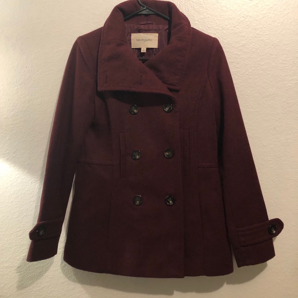 Thread and Supply double breasted peacoat